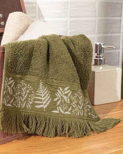 Forest Кърпа За Ръце Жакардов с борд 30x45 см Зелен