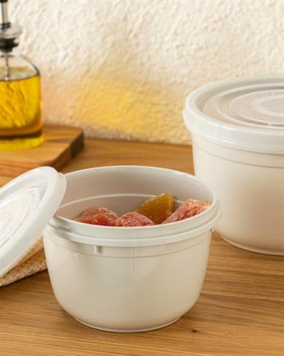 Fox Кутия За Съхранение 2Бр., Пластмасов, Бежово, 625 + 1200 Ml