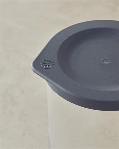 Буркан Стъкло 1400 мл Сив