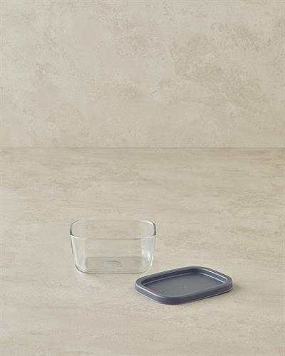 Fresh Safe Кутия За Съхранение Стъкло 405 мл Сив