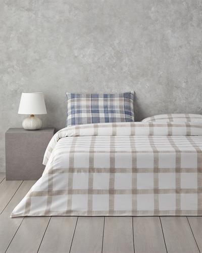 Спален Комплект Единичен Лесно за гладене 160x220 см Син