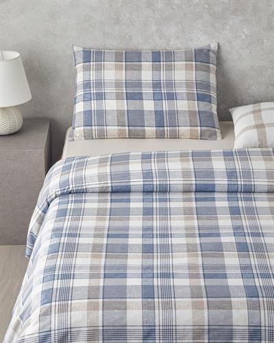 Спален Комплект Единичен Лесно за гладене 160x220 см Син