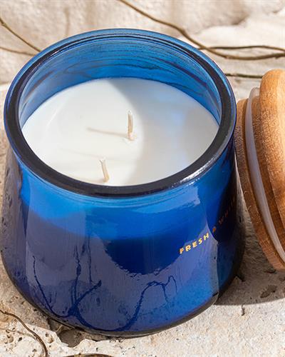 Fresh & White Scented Candle 270 g Dark Blue