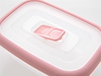 Frey КУТИЯ ЗА СЪХРАНЕНИЕ Правоъгълен малък Пластмасов 350 ml Pink