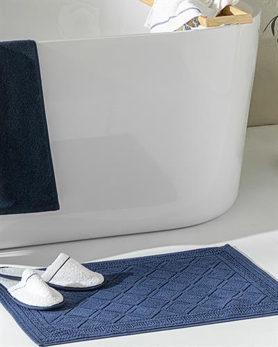 Freya Кърпа За Крака Жакардов Памучен 50x70 см Син