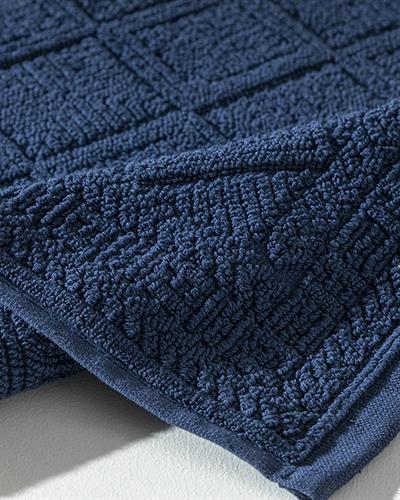 Freya Кърпа За Крака Жакардов Памучен 50x70 см Син