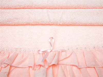Frill ХАВЛИЯ ЗА ЛИЦЕ С волани 50x80 cm Powder