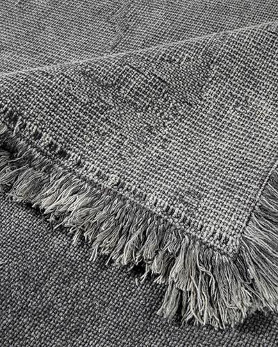 Fringe Cotton Rug 120x180 cm Anthracite