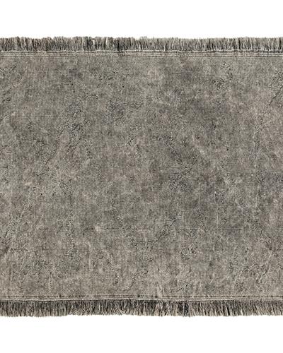 Fringe Cotton Rug 120x180 cm Gray