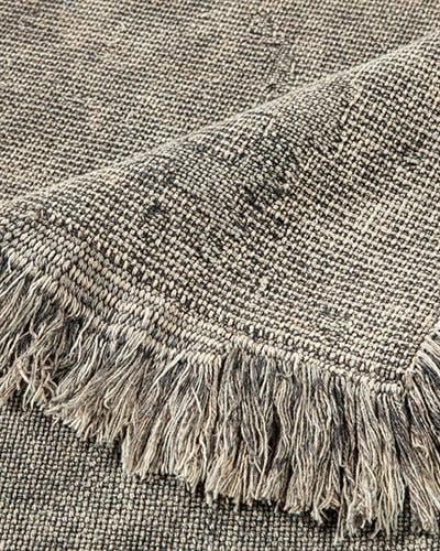Fringe Cotton Rug 120x180 cm Beige