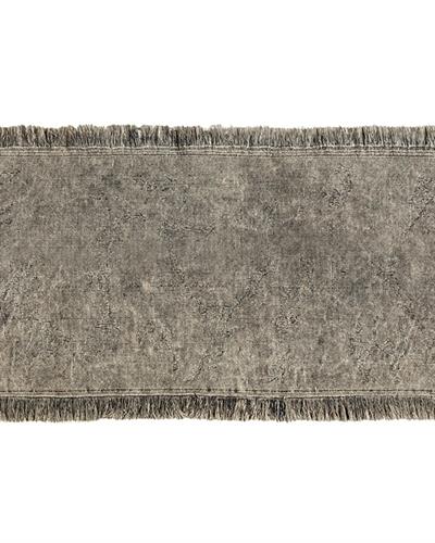 Fringe Cotton Rug 80x150 cm Beige
