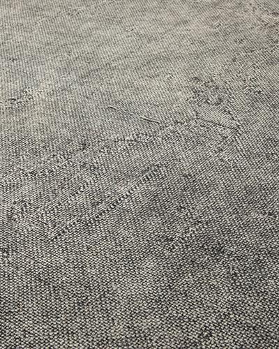 Fringe Килим Памучен, Сиво, 80 X 150 Cm