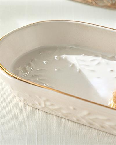 Frondosa Плато Керамика 25 см Светлокремав