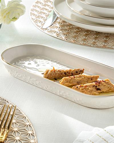 Frondosa Плато Керамика 25 см Светлокремав