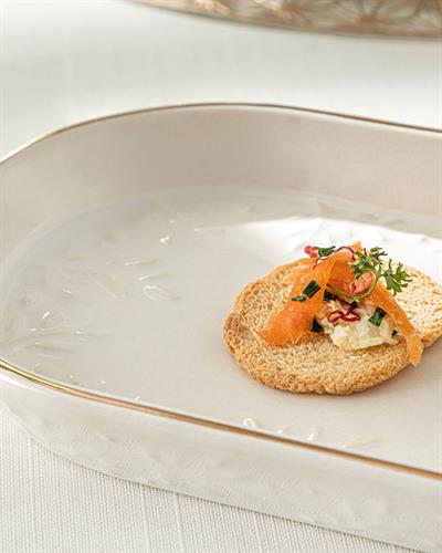 Frondosa Продълговата Чиния Керамика, Светло Кремово, 30 Cm