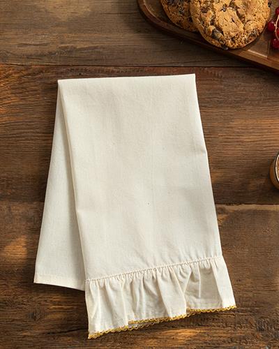 Fronzolo Кърпа За Изсушаване Памучен, Жълто, 30 X 50 Cm