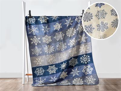 Frozen Тв Одеало Акрил, Синьо-Сиво, 130 X 170 Cm