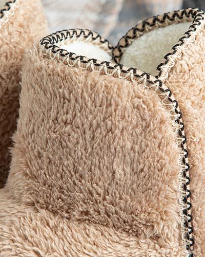 Funny Teddy Боти За Дома Дамски, Sherpa, Карамел, 36