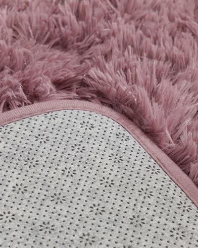 Furry Комплект Постелки За Баня Нехлъзгащ се гръб Плюш 60x100 см + 60x50 см Дамсон