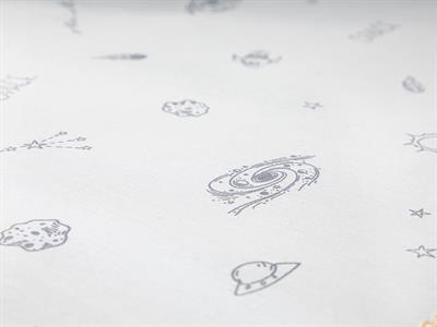 Galaxy Бебешки Комплект Чаршаф С Ластик Памучен, Синьо, 70 X 140 Cm