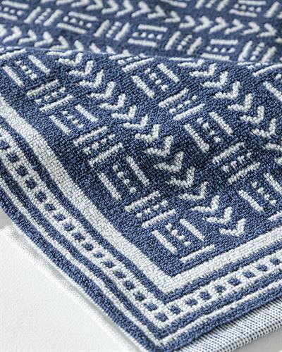 Gale Хавлия За Крака От Жакард, Боядисана Нишка, Синьо, 50 X 70 Cm