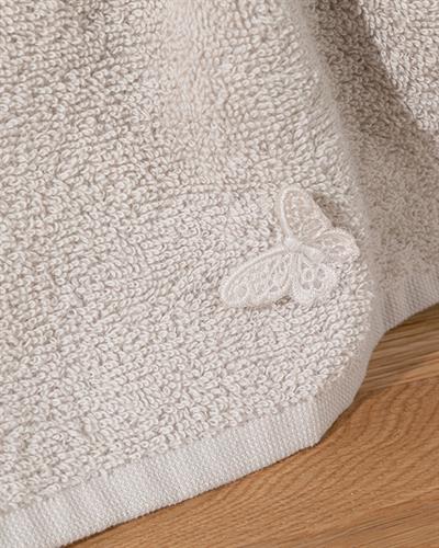 Galia Butterfly Хавлии За Ръце Памучен, Бродирани, Бежово, 30 X 40 Cm