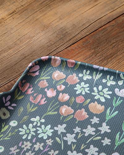 Garden Bouquet Табла Нехлъзгаща Се, Меламин, Синьо, 41 X 31 Cm