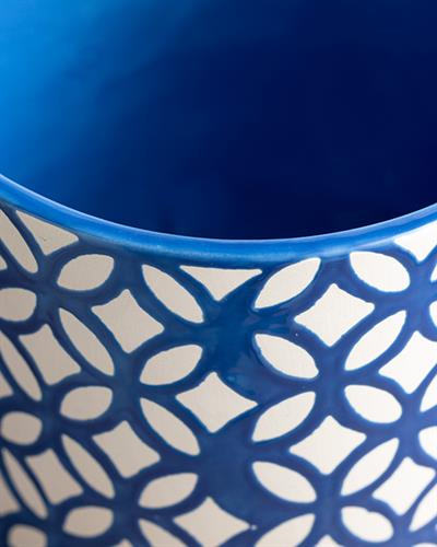 Garden Flowers Саксия Тъмно Синьо, 16.5 X 16.5 X 14.3 Cm