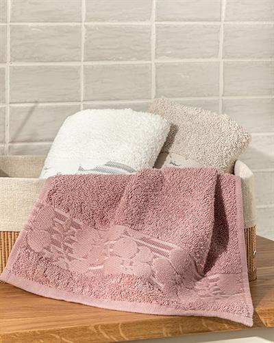 Gardenya Кърпа За Ръце Памучен С борд 30x40 см Пепел от рози