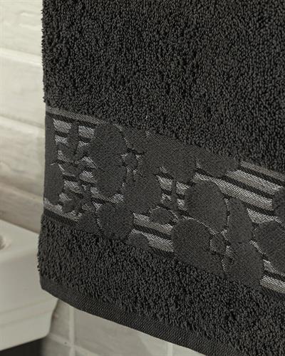 Gardenya Кърпа За Лице Памучен С борд 50x76 см Антрацит