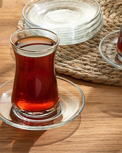 Gaudy Чаена Чиния 6 Бр., Стъкло, Прозрачен, 11 Cm