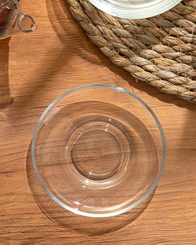 Gaudy Чаена Чиния 6 Бр., Стъкло, Прозрачен, 11 Cm