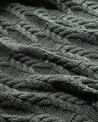 Gemma Шал За Кресло Трикотаж, Тъмно Зелено, 130 X 170 Cm