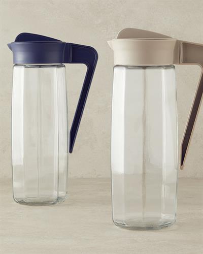 Gemma 50% glass 50% plastic Jug 1600 ml Dark Beige