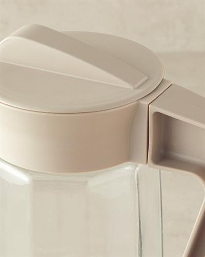 Gemma 50% glass 50% plastic Jug 1600 ml Dark Beige