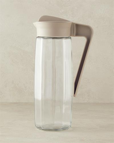 Gemma 50% glass 50% plastic Jug 1600 ml Dark Beige