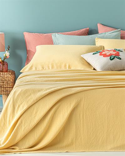 Genesis Комплект Пике Единичен Размер, Soft Touch, Жълто, 150 X 220 Cm