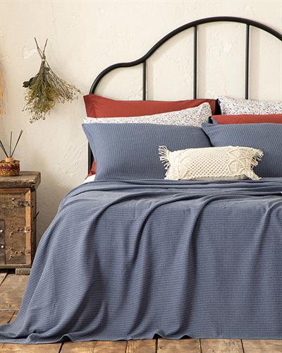 Genesis Комплект Пике Единичен Размер, Soft Touch, Тъмно Синьо, 150 X 220 Cm