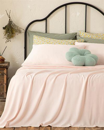 Genesis Комплект Одеяло Пике Единичен Soft Touch 150x220 см Розов