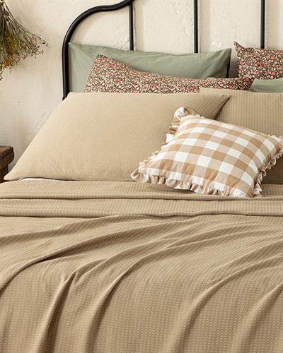 Genesis Комплект Пике Двоен Размер, Soft Touch, Бежово, 200 X 220 Cm