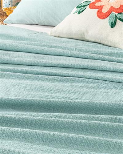 Genesis Комплект Пике Двоен Размер, Soft Touch, Тюркоаз, 200 X 220 Cm