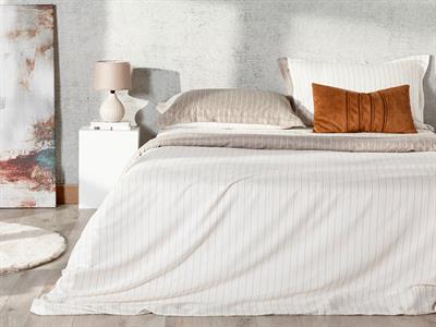 Gentle СПАЛНО БЕЛЬО КОМПЛЕ Двоен Pinstripe Twill 200x220 cm Brown
