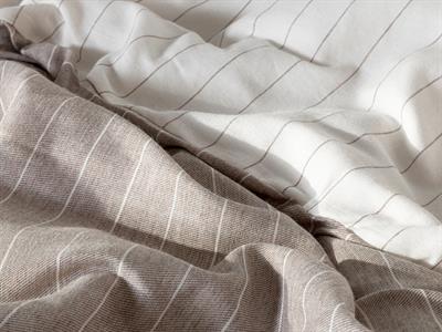 Gentle СПАЛНО БЕЛЬО КОМПЛЕ Двоен Pinstripe Twill 200x220 cm Brown