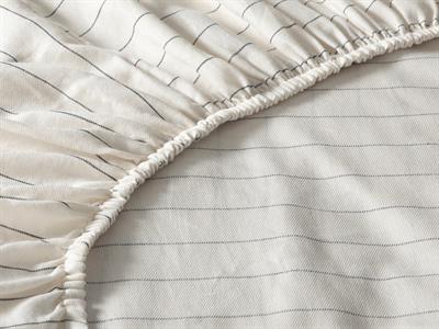 Gentle СПАЛНО БЕЛЬО КОМПЛЕ Двоен Pinstripe Twill 200x220 cm Gray