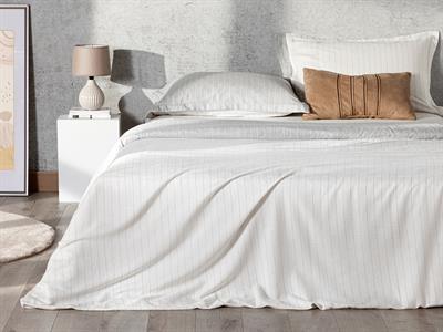 Gentle СПАЛНО БЕЛЬО КОМПЛЕ Двоен Pinstripe Twill 200x220 cm Gray