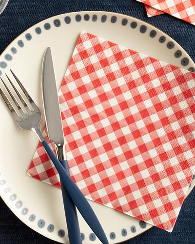 Gentle Square Хартийни Салфетки 20 Бр., Хартия, Червено, 33 X 33 Cm