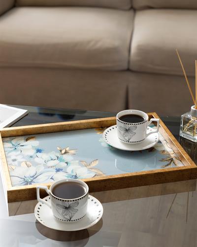 Georgia Glass Decorative Tray 31x46 cm Blue