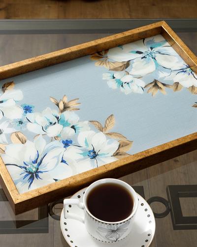 Georgia Glass Decorative Tray 31x46 cm Blue