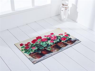 Geraniums ИЗСТРИВАЛКА Отпечатано 45x75 cm Light Beige