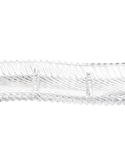 Gilan Glass Three Part Presentation Plate 40 cm Transparent